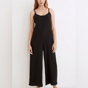 Madewell Black Wide-Leg Jumpsuit